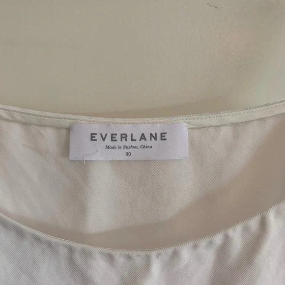 EVERLANE The Japanese GoWeave white Mini Slip dress size  00 balletcore casual - Picture 7 of 11